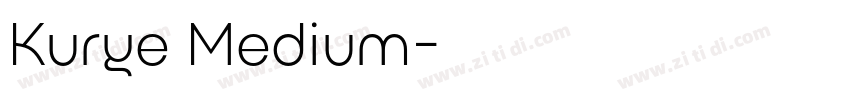 Kurye Medium字体转换